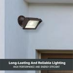 Designers Fountain FL2016N40-48 Integrated Led Adjustable Single-Head Bronze Outdoor Flood Light, 1775 lm, 4000K