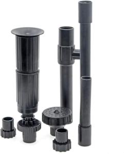 Fountain Nozzle Kit, Outdoor Fountain Parts, Set of 8 Pieces Pond Fountain Head, Water Fountain Spray Head Kit for Garden