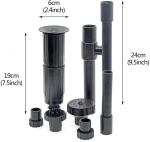 Fountain Nozzle Kit, Outdoor Fountain Parts, Set of 8 Pieces Pond Fountain Head, Water Fountain Spray Head Kit for Garden