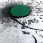 Farm Innovators Model PS-200 Pond De-Icer Heated Saucer, 200-Watt