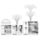 Hottche Fountain Nozzle kit plastic fountain water spray heads for small ponds in 3 Fountain Patterns: Blossom, Mushroom and Two-Tier Patterns (size L）