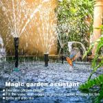 Fountain Nozzle Kit, Outdoor Fountain Parts, Set of 8 Pieces Pond Fountain Head, Water Fountain Spray Head Kit for Garden