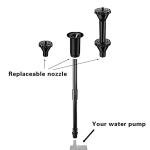 Hottche Fountain Nozzle kit plastic fountain water spray heads for small ponds in 3 Fountain Patterns: Blossom, Mushroom and Two-Tier Patterns (size L）