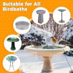 Loyala Bird Bath Heater, 70W Submersible Pond Deicer Bird Bath Deicer Birdbath Water Heater Thermostatic Control Power Saving for Outdoors in Winter (Single ice Melter)