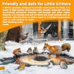 Loyala Bird Bath Heater, 70W Submersible Pond Deicer Bird Bath Deicer Birdbath Water Heater Thermostatic Control Power Saving for Outdoors in Winter (Single ice Melter)