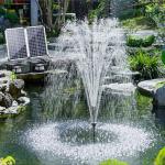 NFESOLAR 70W Solar Pond Filter Fountain Kit, All-in-One 3-Layer Filtration System with 660 GPH Submersible Fountain Pump for Outdoor Ponds, Fish Tank, Pool, Garden Waterscape N3397