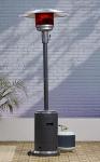 Propane Patio Heater with Wheels - Slate Gray