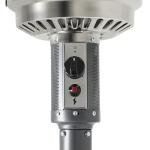 Propane Patio Heater with Wheels - Slate Gray