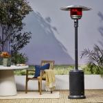 Propane Patio Heater with Wheels - Slate Gray