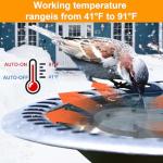 250W Submersible Bird Bath Heater for Winter