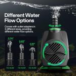 VIVOSUN Ultra Quiet Submersible Fountain Pump