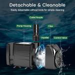 GROWNEER 550GPH Submersible Water Fountain Pump