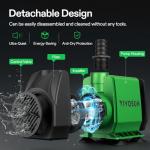 VIVOSUN Ultra Quiet Submersible Fountain Pump