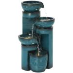 19.3" LED Lighted Pedestal Water Fountain