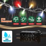 Outdoor LED Star String Lights with Timer