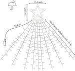 320 LED Outdoor Star String Lights for Holidays