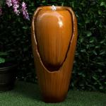 Vintage Cascading Jar Water Fountain with LED Lights