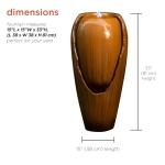 Vintage Cascading Jar Water Fountain with LED Lights