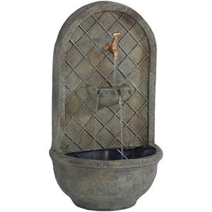 Sunnydaze 26" Wall Water Fountain - Messina Style