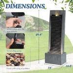 Large Outdoor & Indoor Resin Water Fountain with Light