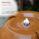 Vintage Cascading Jar Water Fountain with LED Lights