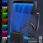 LED Waterfall Kit with Stainless Steel Spillway