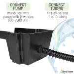 8-Inch Waterfall Spillway for Ponds and Streams