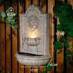 Takamota Lion Head Wall Hanging Fountain 27.5