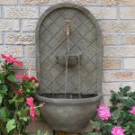 Sunnydaze 26" Wall Water Fountain - Messina Style