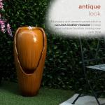 Vintage Cascading Jar Water Fountain with LED Lights