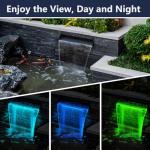 LED Waterfall Kit with Stainless Steel Spillway