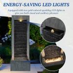 Large Outdoor & Indoor Resin Water Fountain with Light