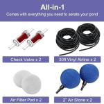 AquaMiracle Outdoor Koi Pond Aerator Kit