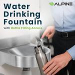 Alpine Wall-Mounted Water Fountain for Outdoor Use