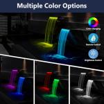 LED Waterfall Kit with Stainless Steel Spillway
