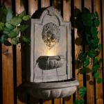 Takamota Lion Head Wall Hanging Fountain 27.5