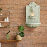 Takamota Lion Head Wall Hanging Fountain 27.5