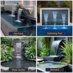 LED Waterfall Kit with Stainless Steel Spillway