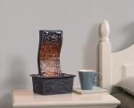 Curved Tabletop Water Fountain with LED Lighting