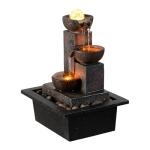 Three Bowls Rotating Ball Tabletop Fountain