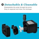 Mini Submersible Pump for Fountains and Water Features