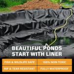 40x40FT UV Resistant Pond Liner for Water Features