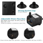 Mini Submersible Pump for Fountains and Water Features