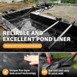40x40FT UV Resistant Pond Liner for Water Features