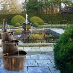 40-Inch 3-Tier Barrel Waterfall Fountain