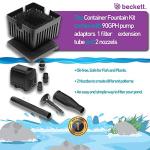 Beckett 120 GPH Fountain Pump Kit, Black