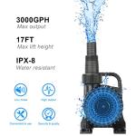 OYO WATER 3000gph Pond Waterfall Pump & Fountain