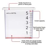 AcuRite Clear Waterfall Rain Gauge, 5-Inch Capacity