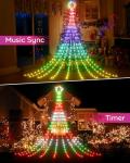 23FT Smart RGB Star String Lights for Outdoors