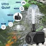 880GPH Ultra Quiet Submersible Water Pump